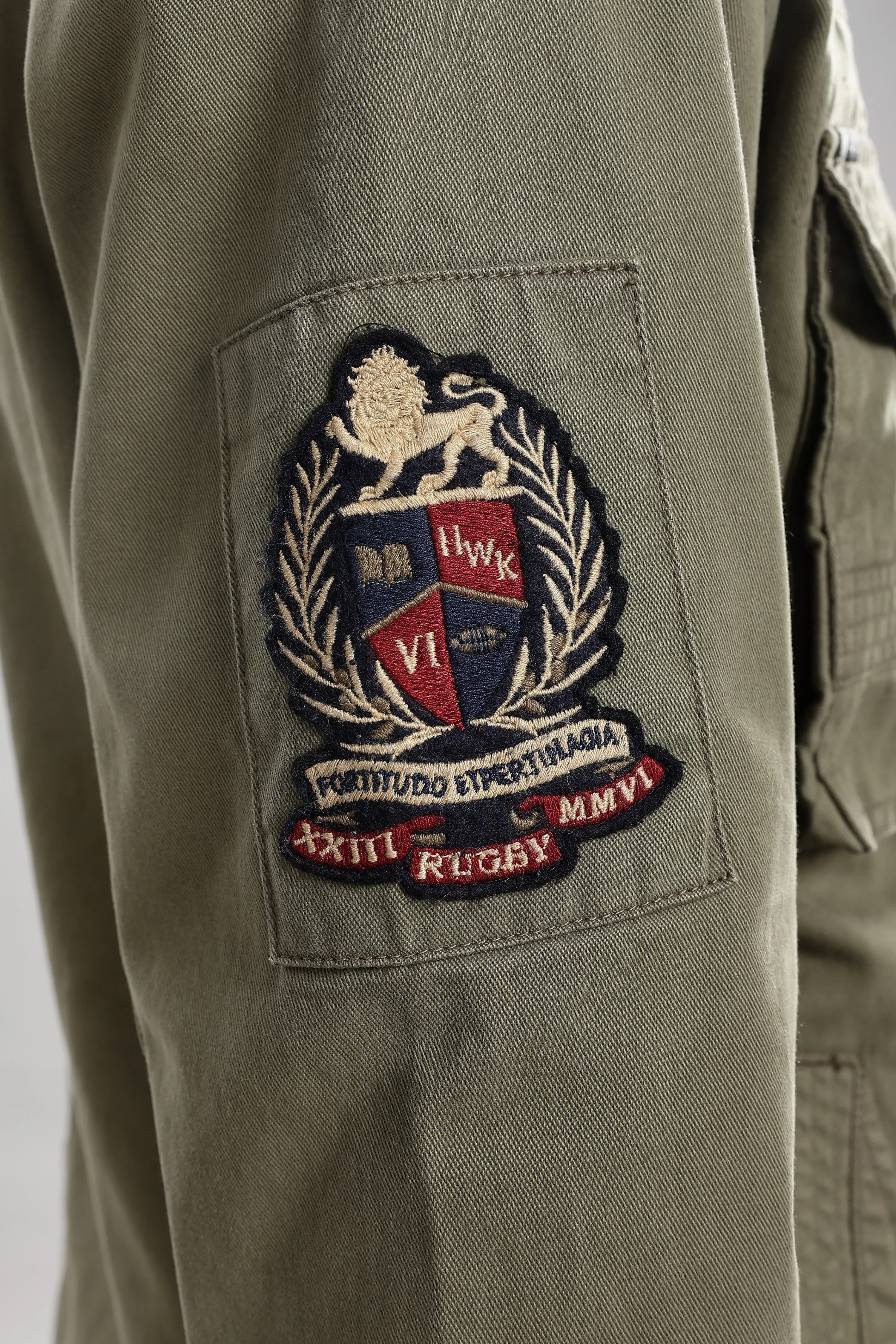 OLIVE UTILITY JACKET