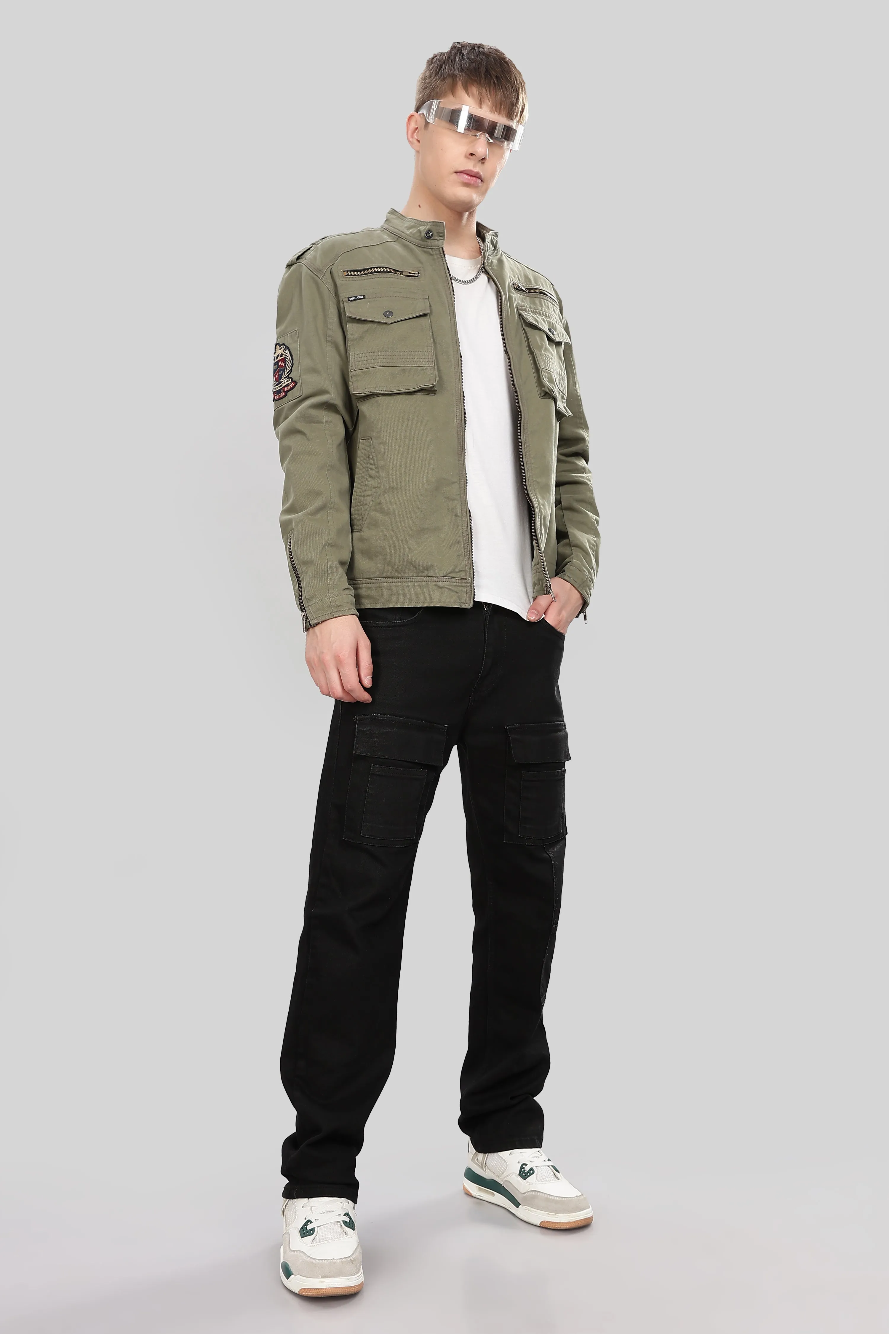 OLIVE UTILITY JACKET