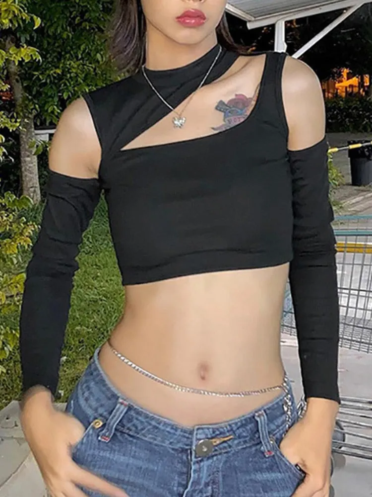 Open Shoulder Cut Out Top