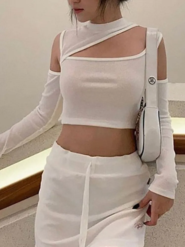 Open Shoulder Cut Out Top