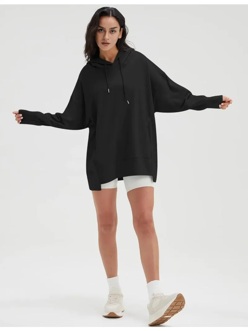 Oversized Hoodie with Pocket - Long Sleeve Loose Pullover