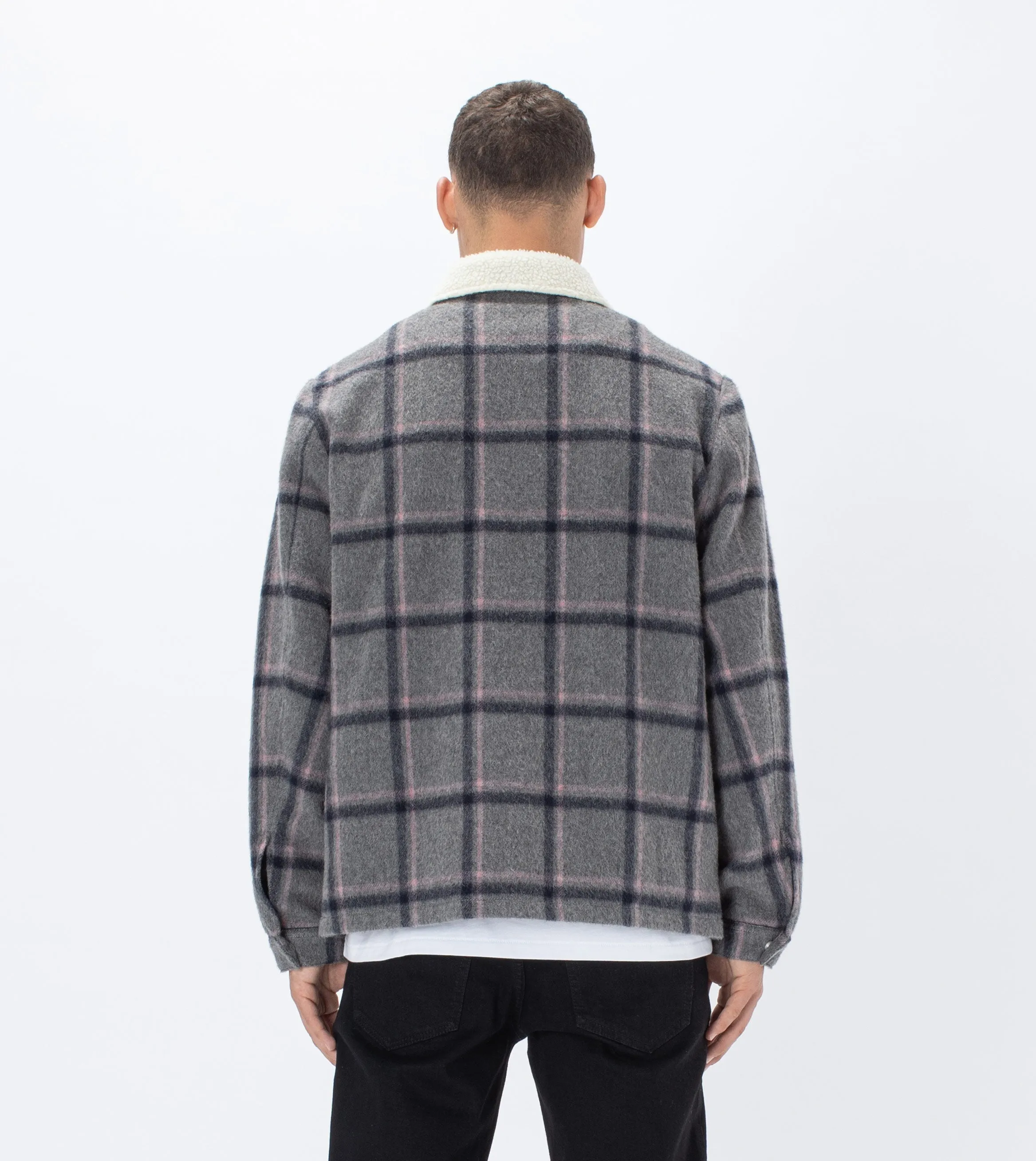 Plaid Work Jacket Grey/Musk