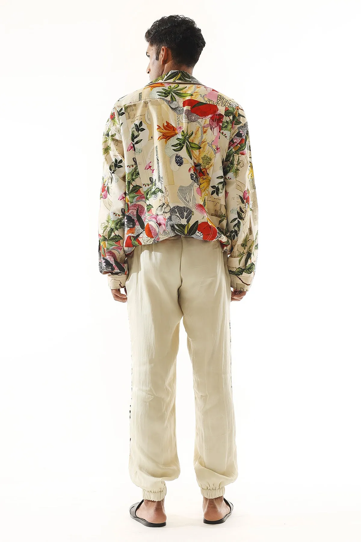 Printed Jacket And Jogger Set