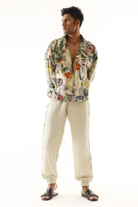 Printed Jacket And Jogger Set