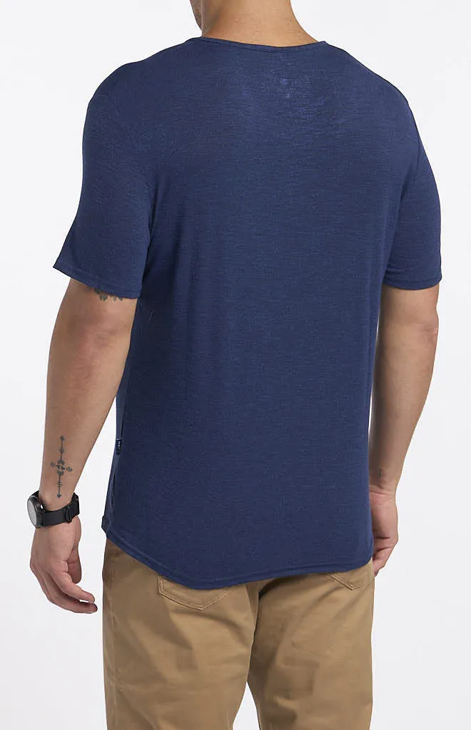 Stone Rose TriBlend Short-Sleeve Henley
