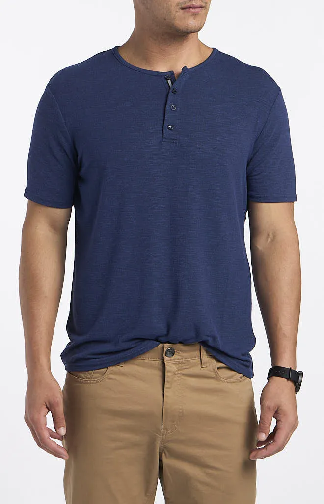 Stone Rose TriBlend Short-Sleeve Henley
