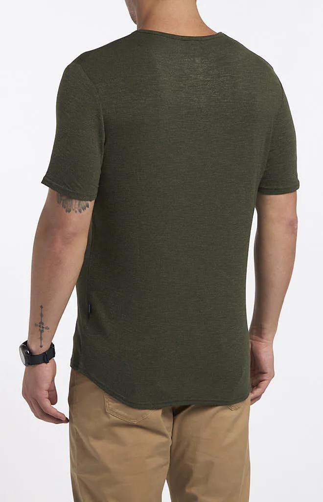 Stone Rose TriBlend Short-Sleeve Henley