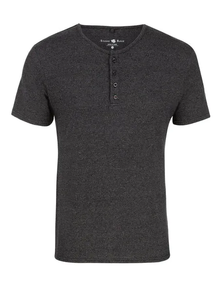 Stone Rose TriBlend Short-Sleeve Henley