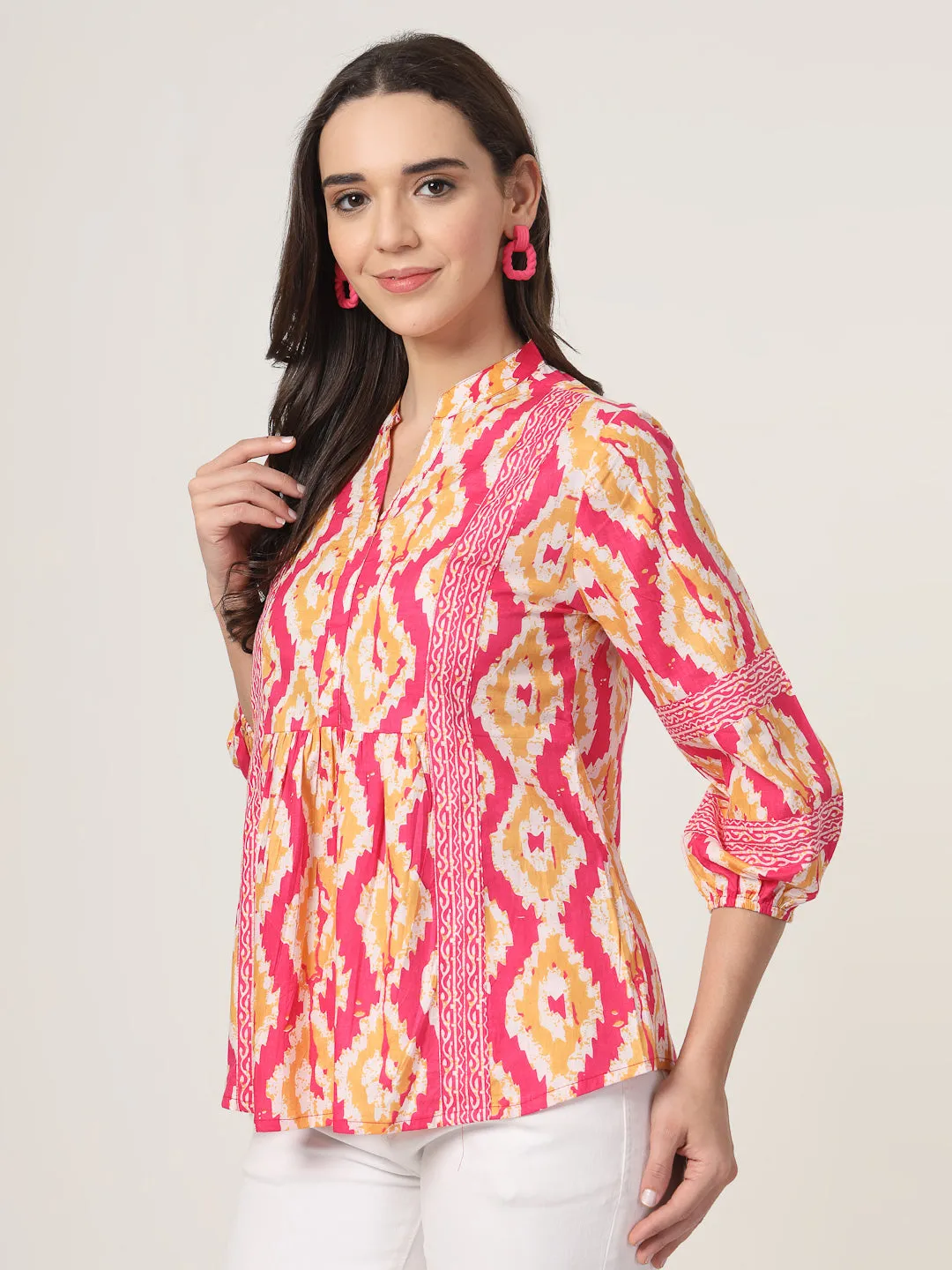 Style Quotient Women Pink and multi Printed Tunic