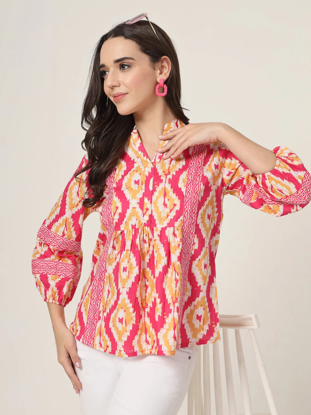 Style Quotient Women Pink and multi Printed Tunic