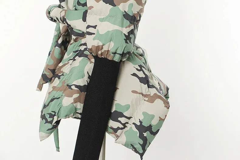 TEEK - Cotton-Padded Belted Knitted Sleeve Jacket
