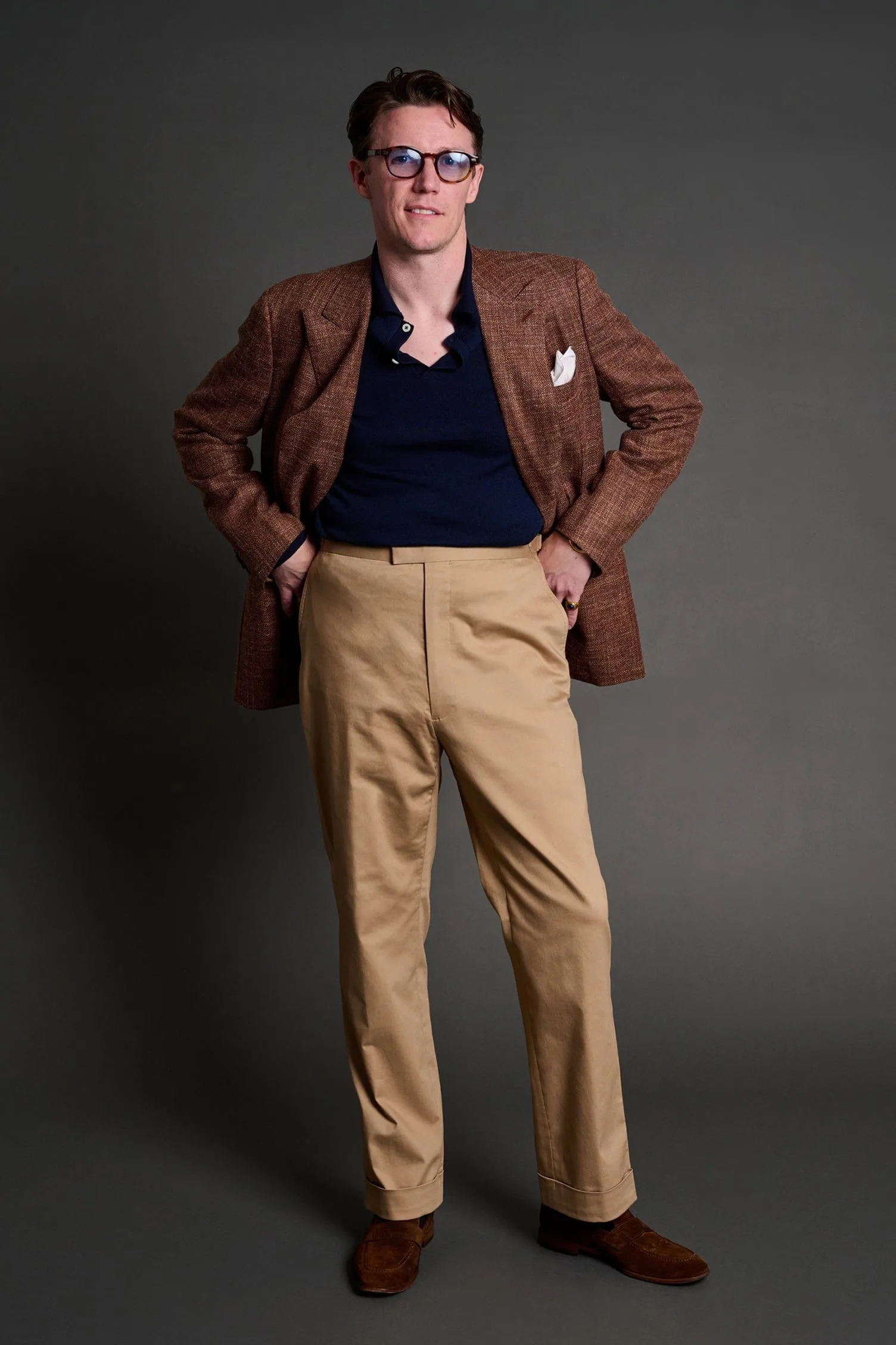 Wool, Silk & Linen Hopsack Jacket
