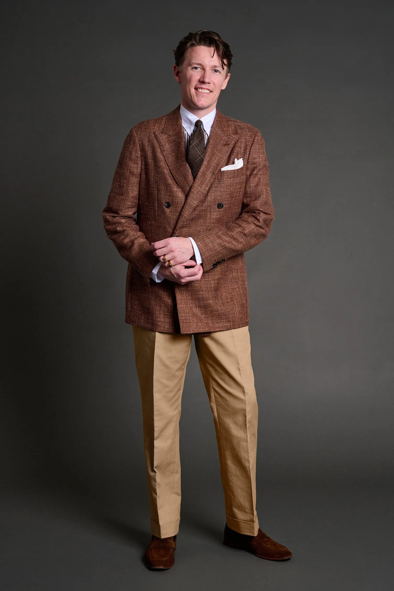 Wool, Silk & Linen Hopsack Jacket