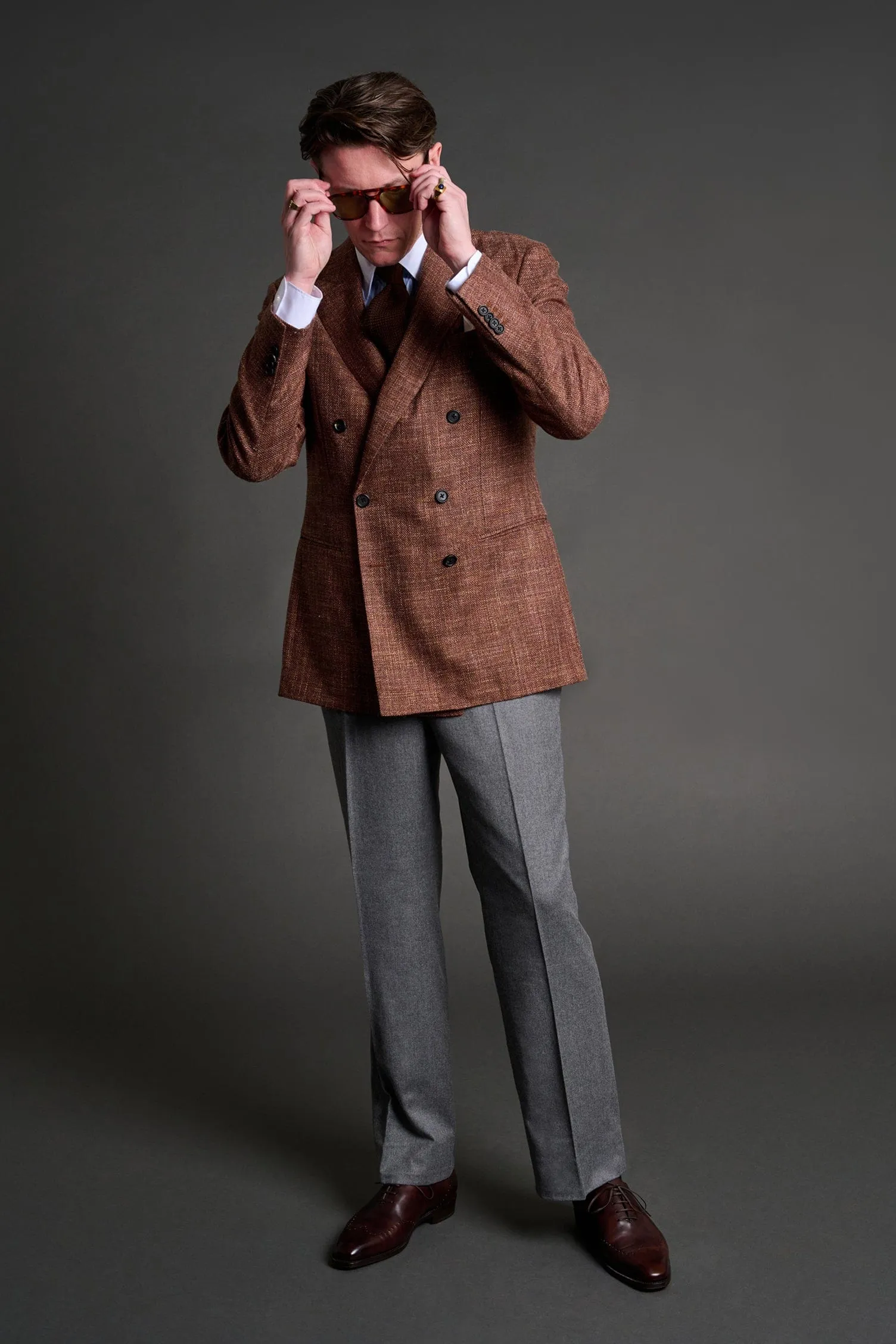 Wool, Silk & Linen Hopsack Jacket