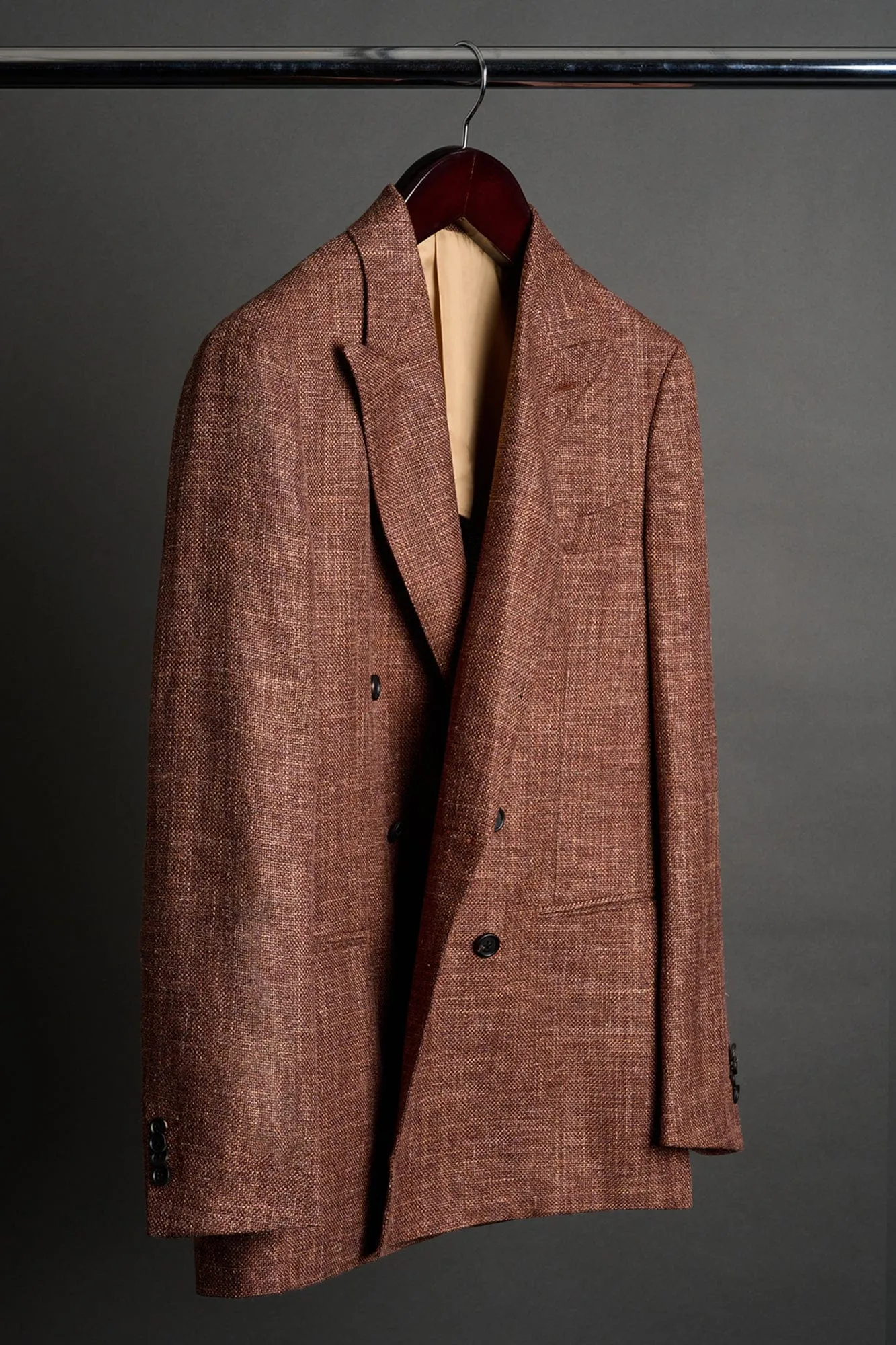 Wool, Silk & Linen Hopsack Jacket